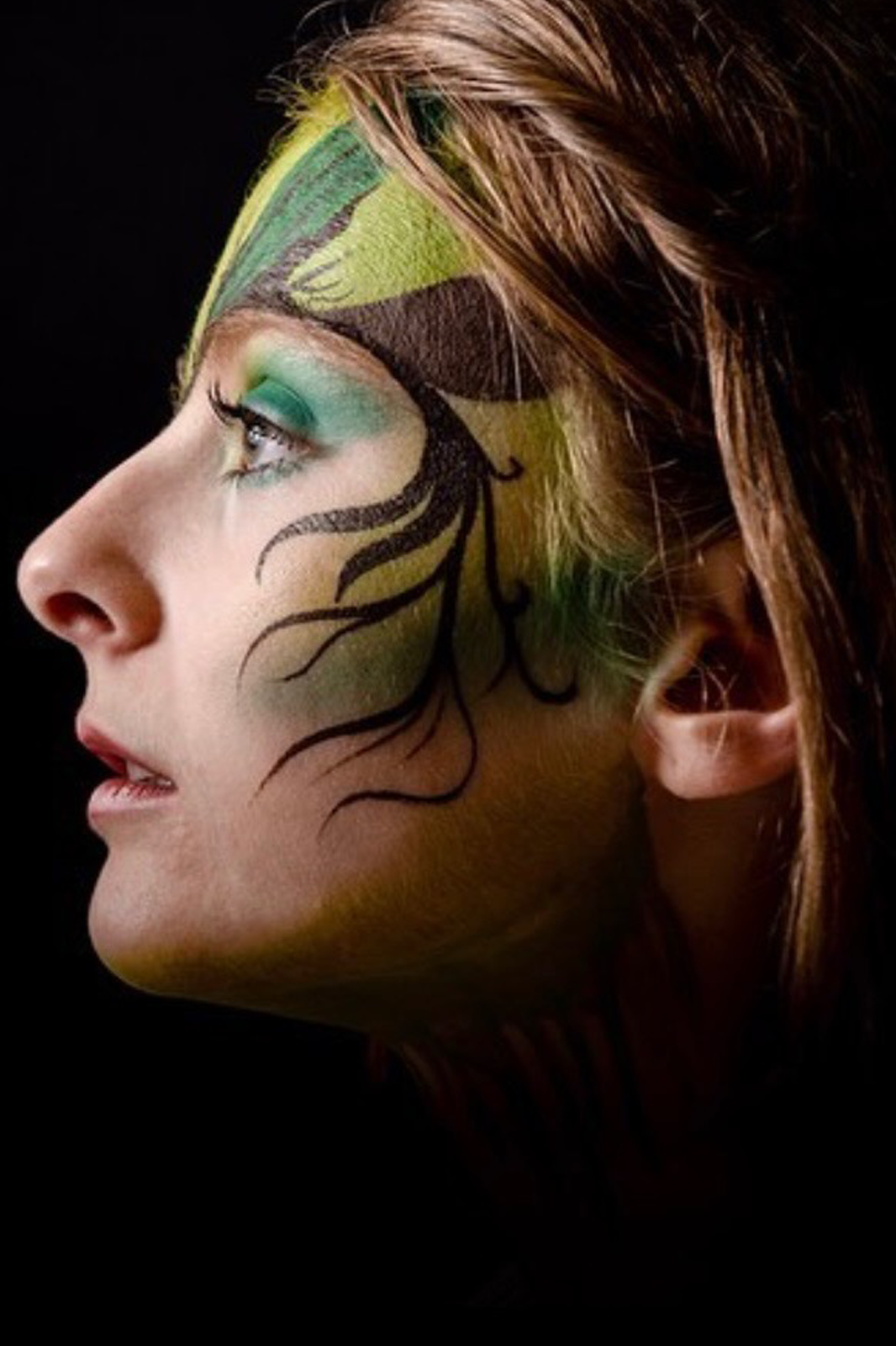 Maquillage artistique par Natasha GARNIER-FROSSARD, modèle Lucie Bion, photo Arnaud Riette